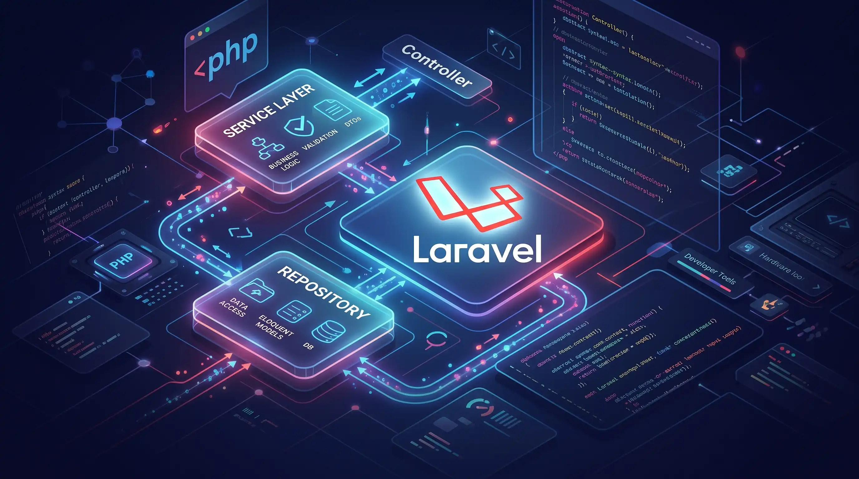 چرا در Laravel به Service Layer و Repository نیاز داریم؟